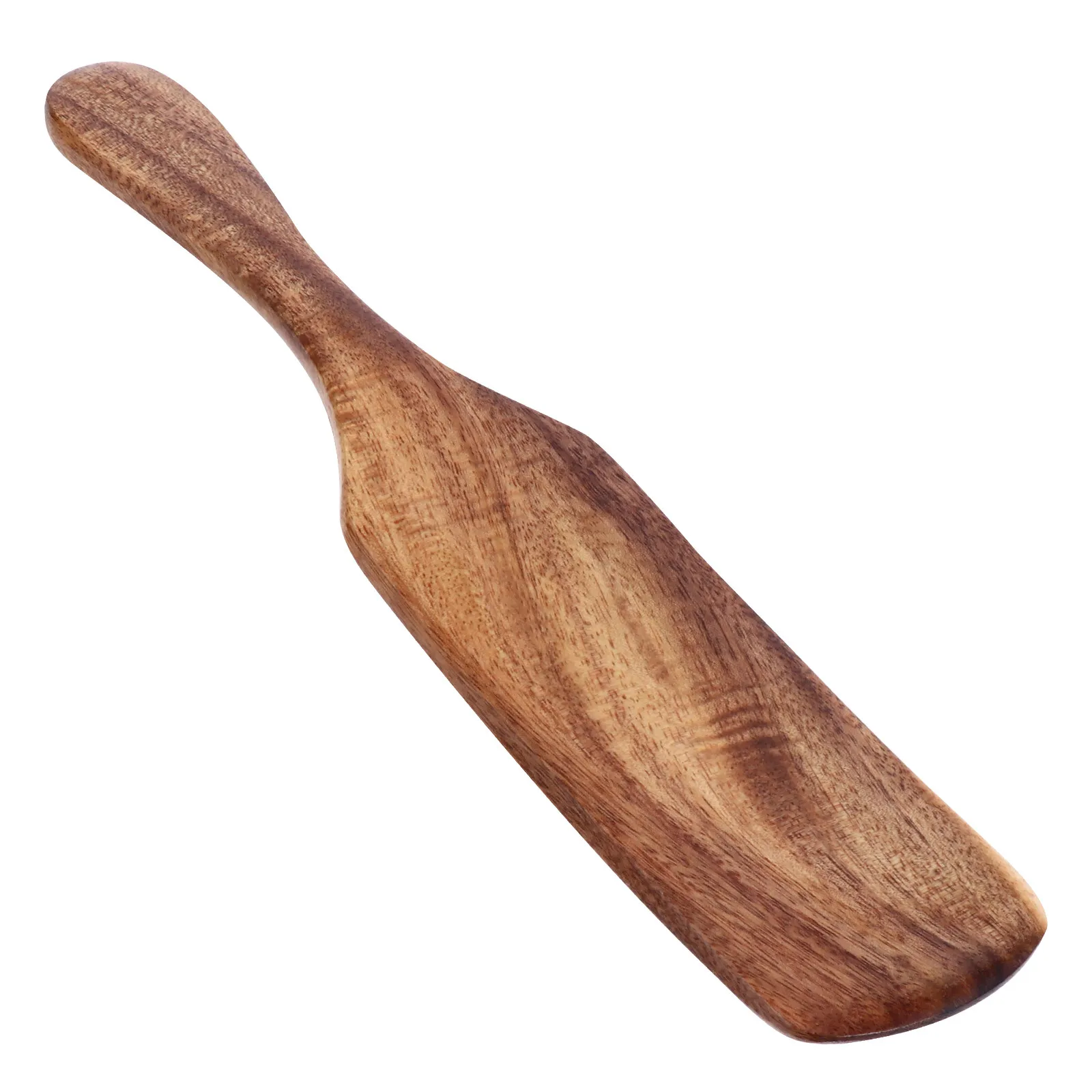 Long Handle Spatula Made of Premium Wood Non Stick Cooking Utensil Elegant Design Heat Resistant Kitchen Shovel for Family Daily