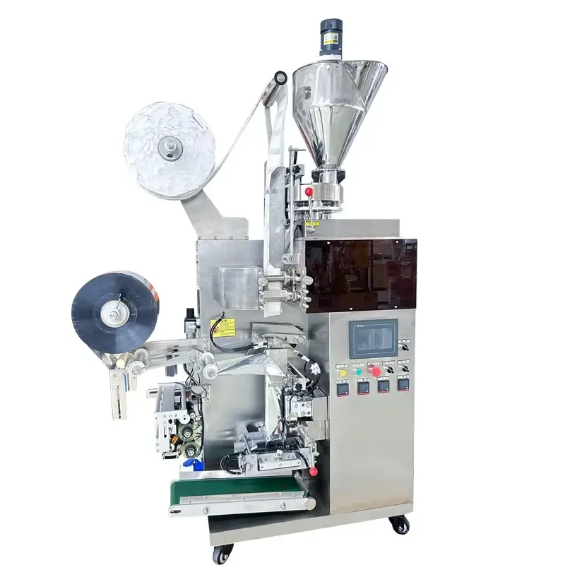 Automatic Inner Outer Triangle Tea Bag Packing Machine for XIAOQINGGAN and Puer Tea Packaging