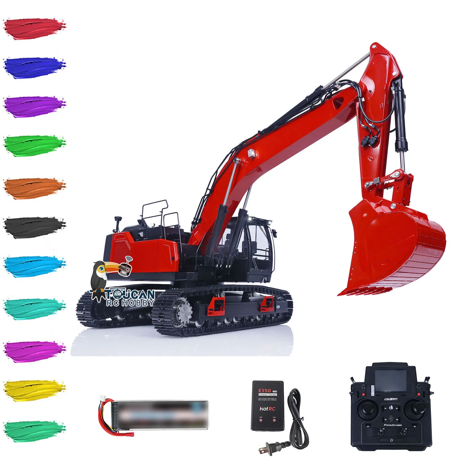 LESU Aoue LR945 1/14 Hydraulic RC Excavator Toys Metal TOUCAN RC Hobby DIY Painted Assembled Controlled Digger Trucks Model Boys