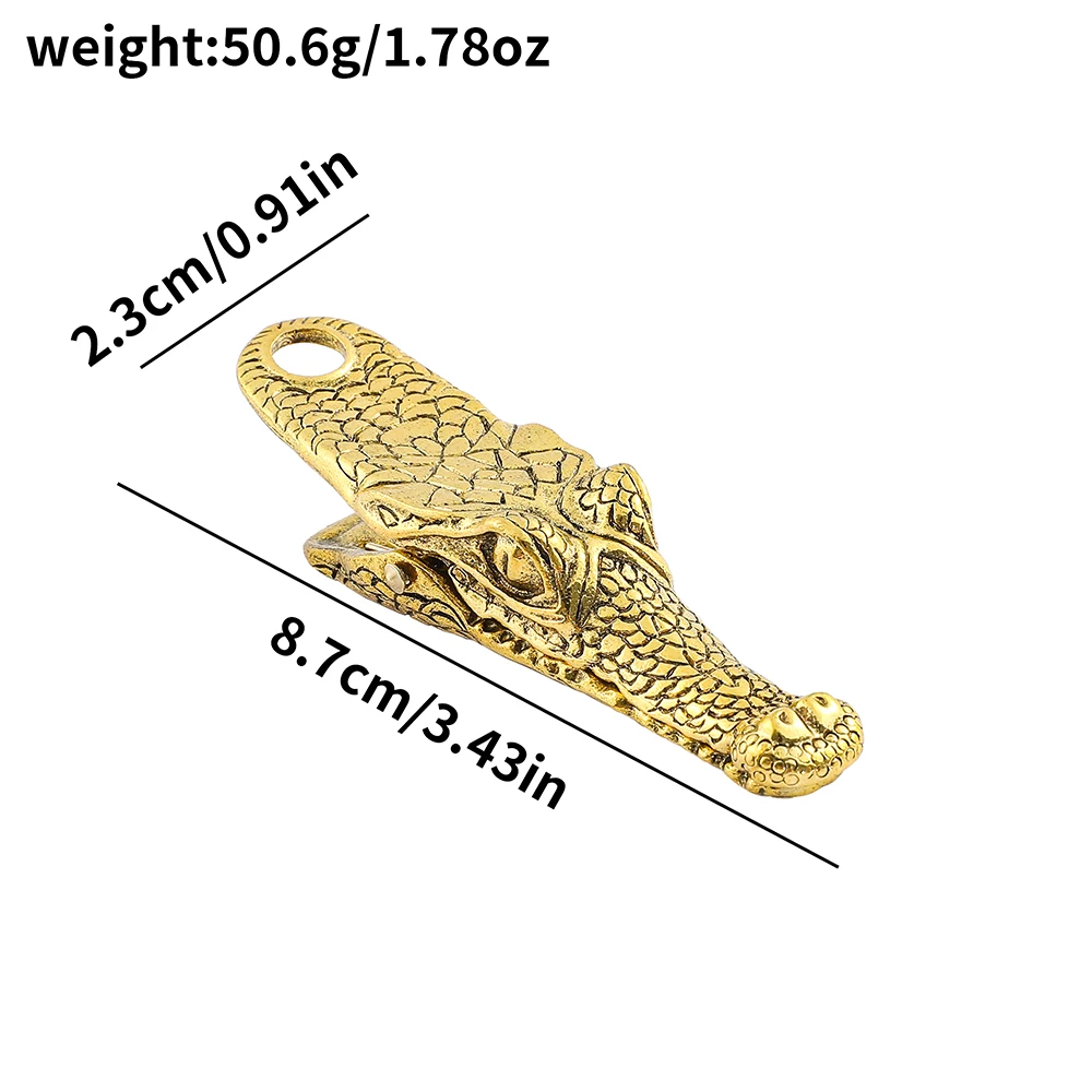 1Pcs Crocodile High Precious Metal Hand Clip, Vintage Book Page Clip, Solid Reading Marker, Book Clip For Book Lovers Collection