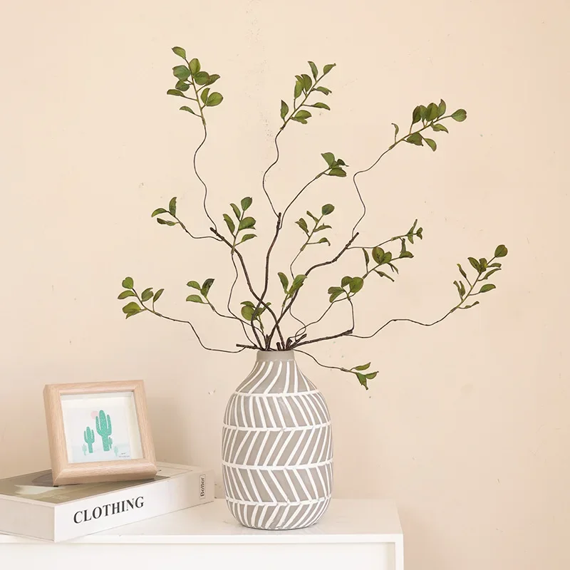 

3pcs Simulated Single Branch Autumn-colored Plant Leaf Balcony Decorations Wedding Party Accessories Yard Garden Decors