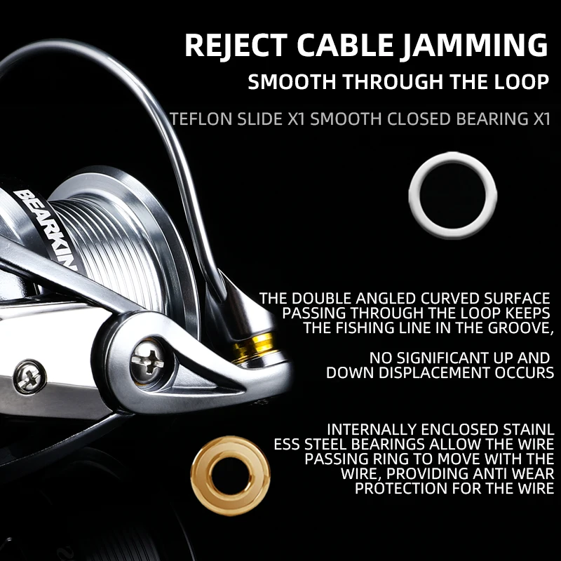 ترصيع-صيد سمك مع بكرة من الفولاذ المقاوم للصدأ ، سلسلة Zeus II ، الموديل ، 9BB ggging System ، قوة قصوى تبلغ 7 ،: 1