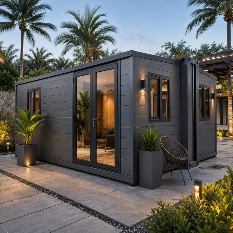 Portable Prefab Shelter Folding Container Home for Emergency Housing Garden Studio and Worker Camp Customized
