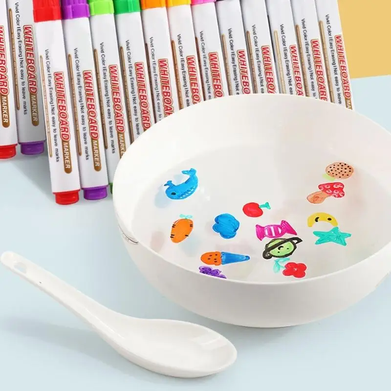 12pcs marqueurs blancs flottants