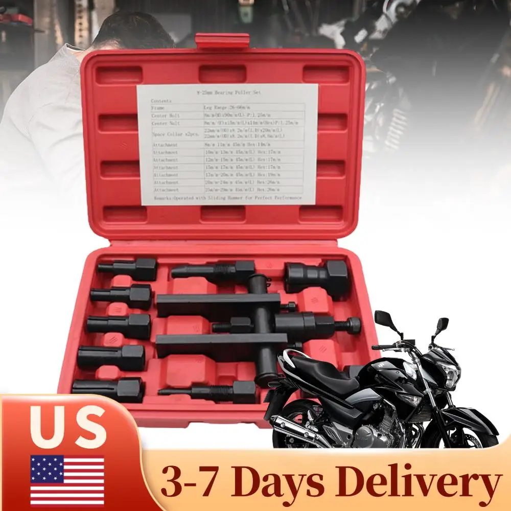 

1 Set Utility Bearing Puller Practical Bearing Puller Motorcycle Bearing Removal Tool Motorcycle Internal Bearing Puller Set
