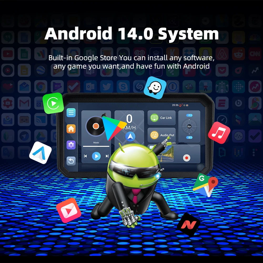 6.0 Android 14 CarPlay Auto GPS Navigation with 4G LTE