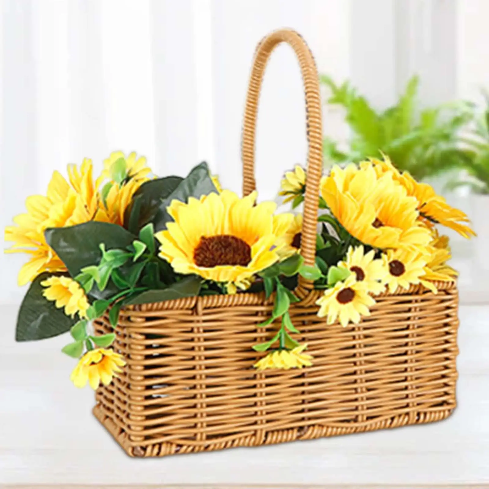 Aufbewahrungskorb, Obstkorb, wiederverwendbarer Organizer-Korb, Blumenkorb, Handtasche für Geschenke, Buffet, Haushalt, Esszimmer, Geburtstag