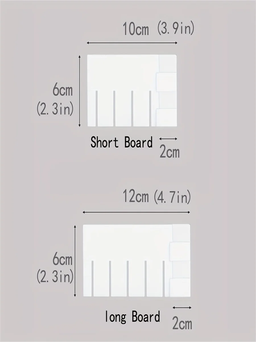 10 Drawer Dividers Per Set for Freely Adjustable Wardrobe, Desk, and Home Drawer Space