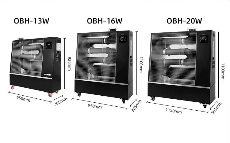 سخان الكيروسين الصناعي بالأشعة تحت الحمراء الألومنيوم سخانات الديزل الداخلي والخارجي 12 فولت 8 كيلو وات المصنعة في الصين