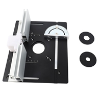 Set of 3 Router Table Insert Plate Aluminum Alloy Wood Milling Flip Board Trimming Machine Engraving Auxiliary Tool Woodworking