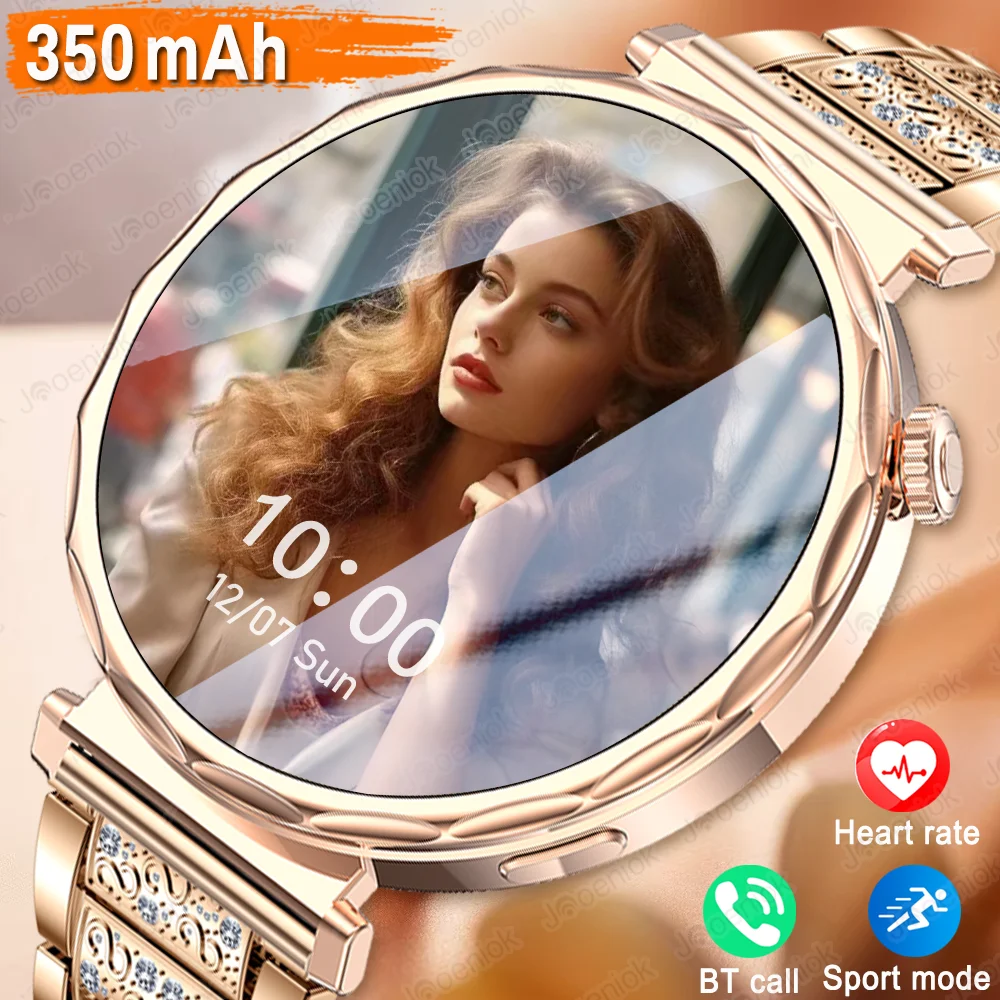 2026New Ultra-Thin SmartWatch Women AMOLED HD Screen  Bluetooth Call IP68 Waterproof Heart Rate Smart Watch Women Android IOS
