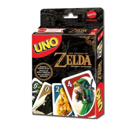 Mattel Games UNO The Legend of Zelda Minions gioco di carte per la notte in famiglia con grafica dalla leggenda di Zelda e regola speciale