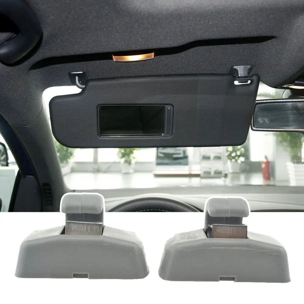 Crochet de fixation pour pare-soleil en plastique Beige, 2 pièces, accessoires de voiture pour VW Golf Jetta MK4 Passat