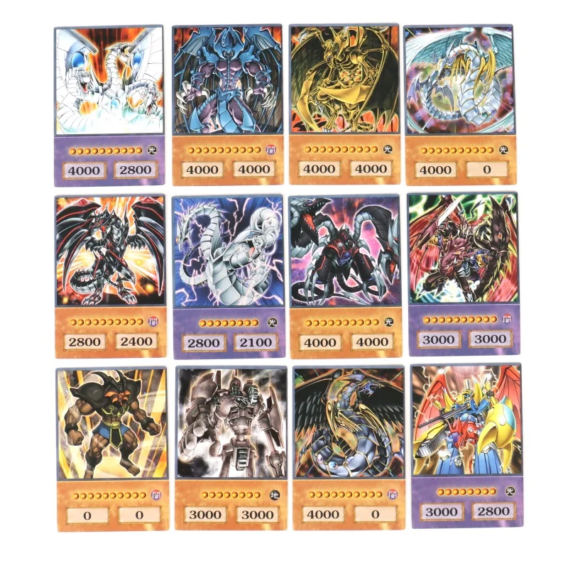 2024 Card Game DIY 100PCS Yu-Gi-Oh GX Anime Style Cards E-HERO Yugioh GX Classical Proxy Card Kids Gift