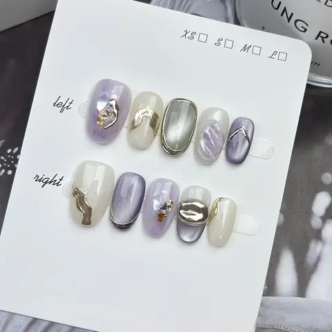 8 best sales lösnaglar lila - №7