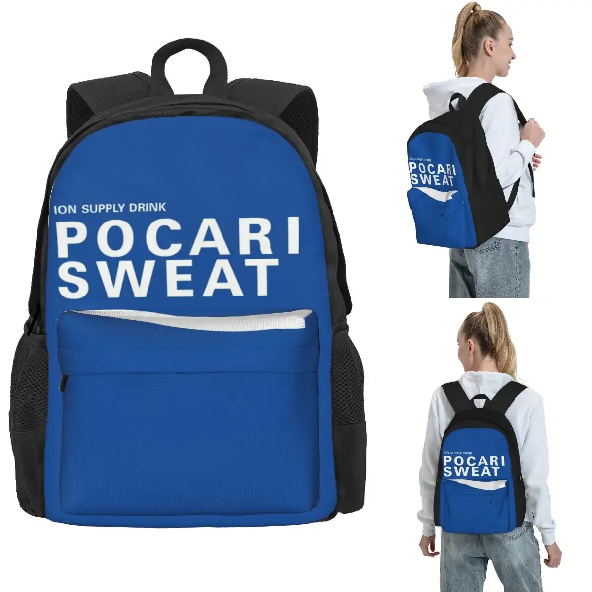 Just Some Pocari Sweat Merch Backpack Hot Sale Daypack Large Capacity Boys Girls BookBag School Bag Shoulder Bags for Men Women