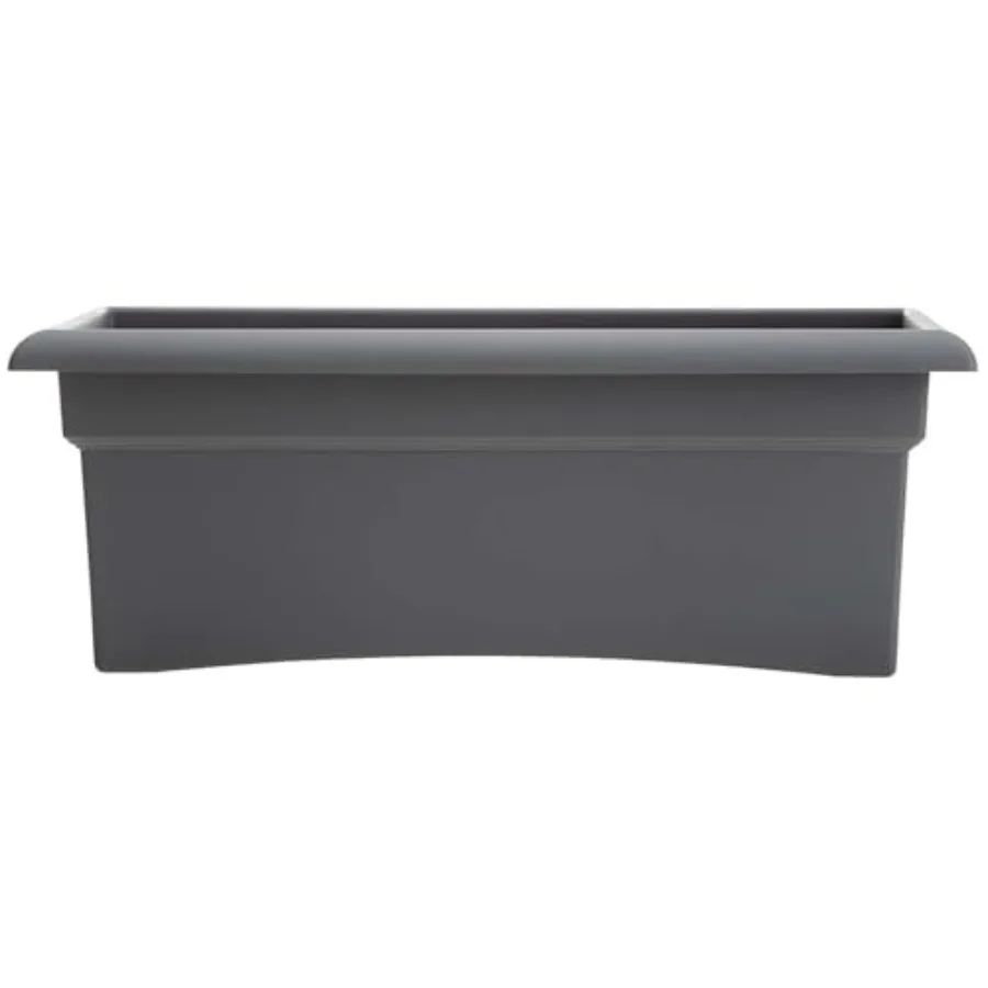 

Кашпо Veranda 26 Charcoal Deck Box с опциональными отверстиями для дренажа