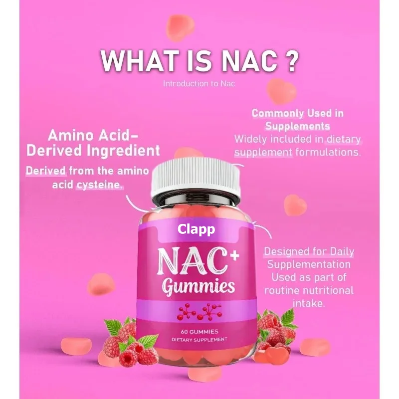 NAC gummies 1000mg containing vitamin C and selenium | 60 gummies (30 portions)