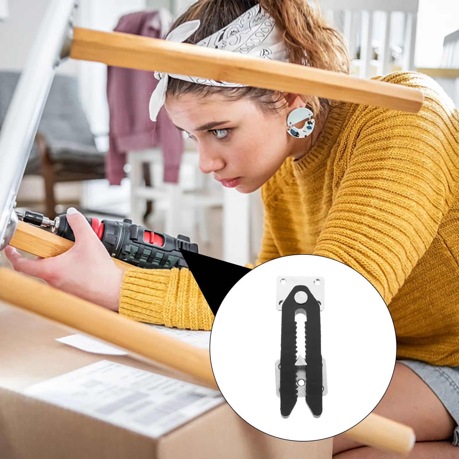 1Pcs Sectional Couch Connector Sofa Joint Snap Adjustable Furniture Connector for Secure Sofa Arrangement Furniture Joint Snap