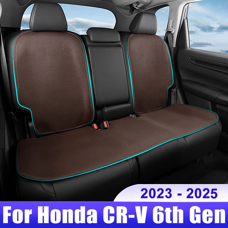 

For Honda CR-V CRV 6th Gen 2023 2024 2025 Ice Silk Breathable Sweatproof Cushion Covers Four Seasons Seat Pad Accessories