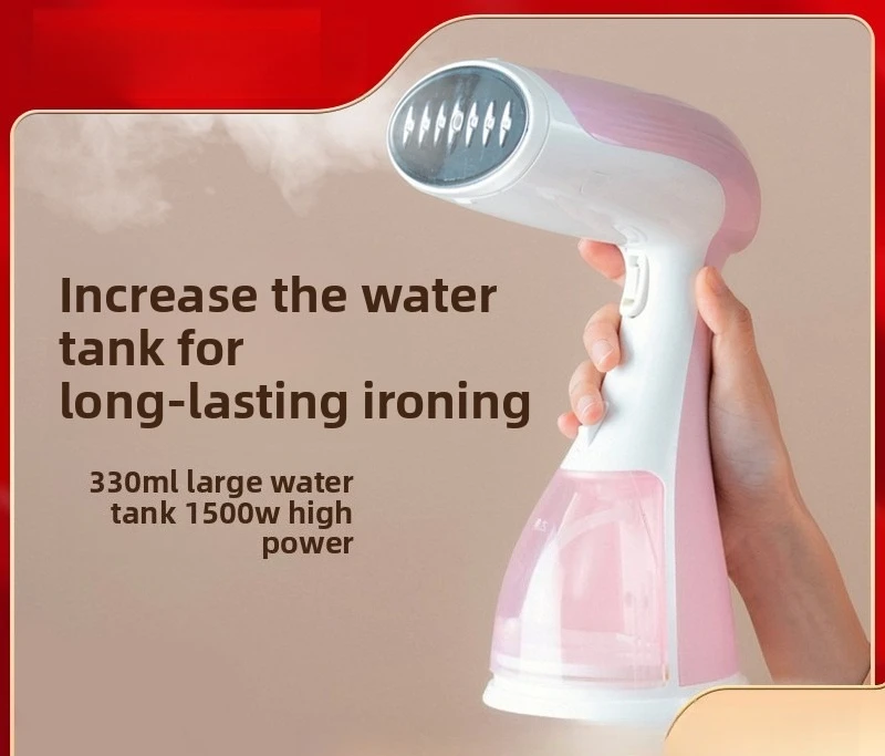 

Портативный ручной паровой утюг 1500 Вт, мини-отпариватель для одежды, вращающаяся гладильная машина двойного назначения для сухой и влажной одежды