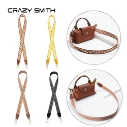 CRAZYSMITH 95cm Bag Strap Canvas Shoulder Straps For Longchamp Crossbody Messenger Replacement Handbag Belts Bag Accessories