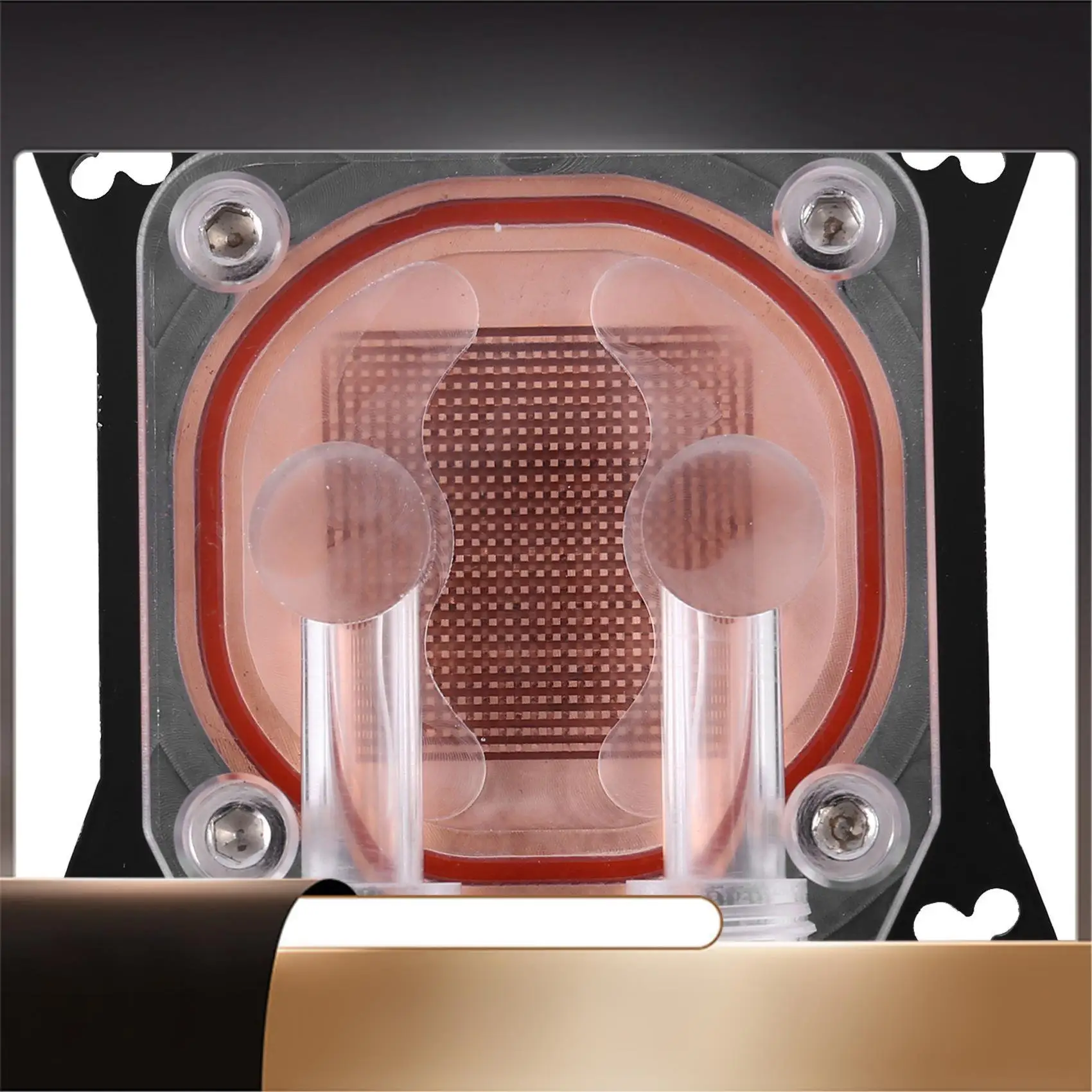 Gpu Water Block Cooling Double Channel Of Copper Column Video Image Card Water Cooler Radiator 0.4Mm For Amd W40-N35R