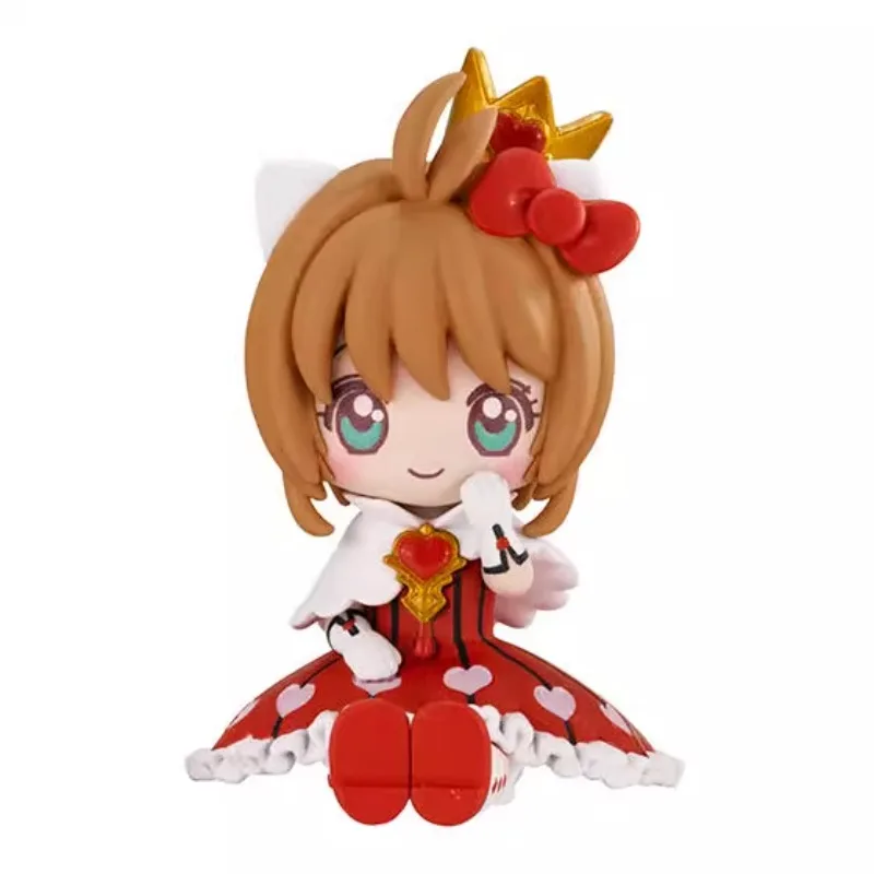 BANDAI Original Gashapon Card Captor Anime Figure Sitting Doll Action Figure Toys for Boys Girls Kids Children Birthday Gifts