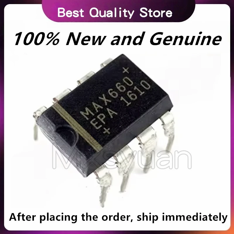5~20pcs/lot MAX660EPA MAX660 660EPA DIP-8 CMOS Monolithic Voltage Converter Chip Original Spot New Original Fast Delivery