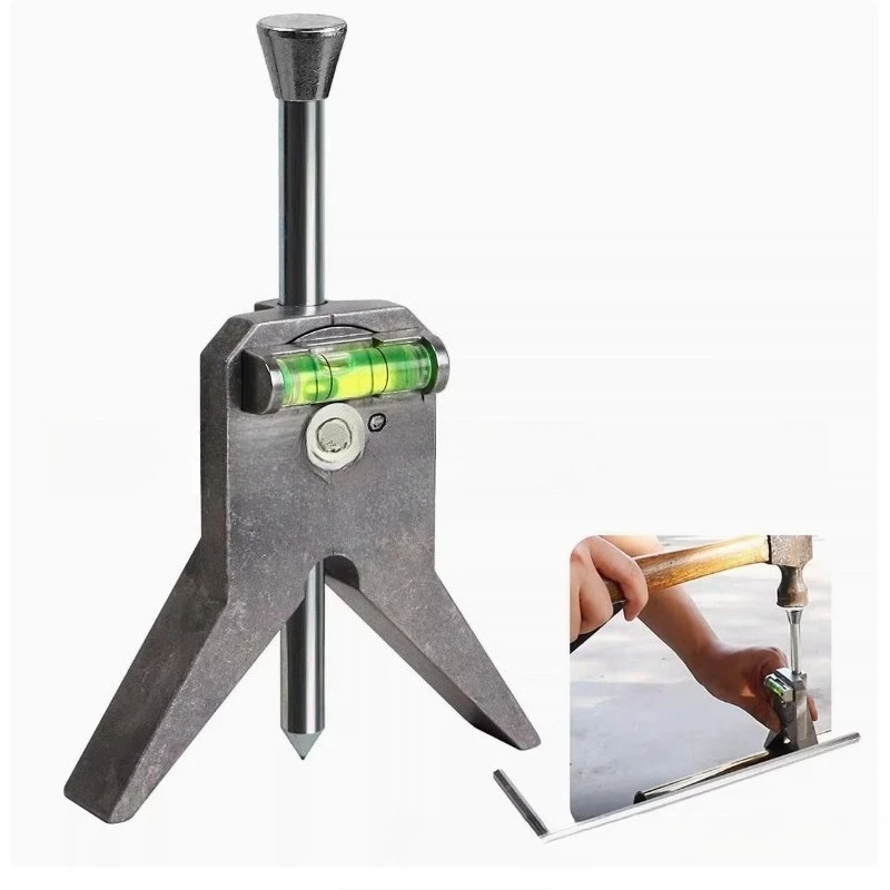 Y-Type Pipe Center Finder, Adjustable Dial Bubble Protractor Pipe Centering Gauge Marking Measuring Tool