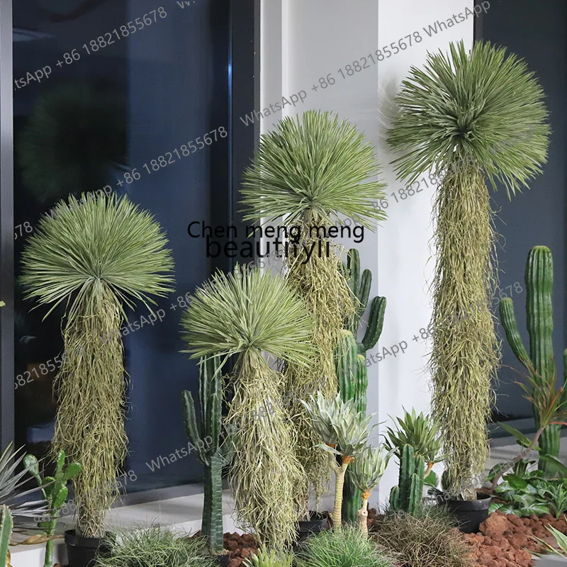 cc182Artificial plants Sand green plants Potted simulated green plants False trees Landscape decoration
