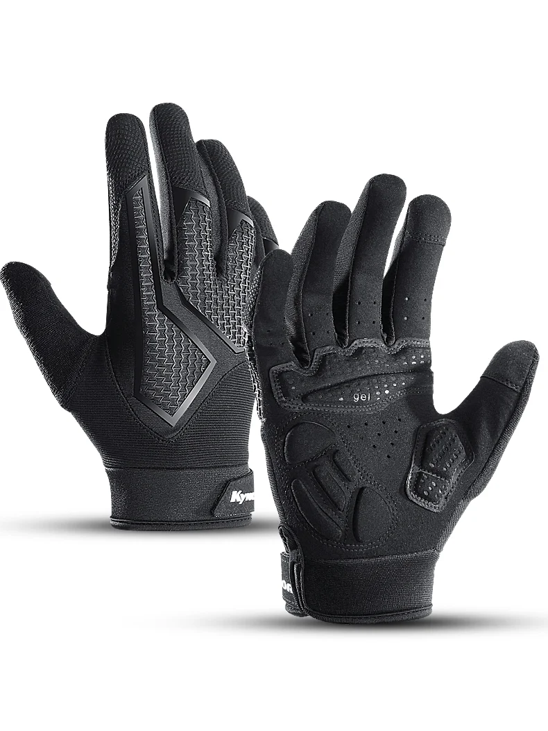 AliExpress NONE Spring Autumn MTB Cycling Gloves Breathable Non-Slip Shock-Absorbing Touch Screen Black Tactical Gloves Motorcycle Gloves Men