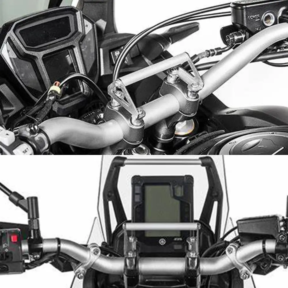 For Yamaha Tenere700 Rally T7 Motocross CNC Navigation Bracket Holder Phone USB Adapter For Honda Africa Twin CRF1000L ADV Sport