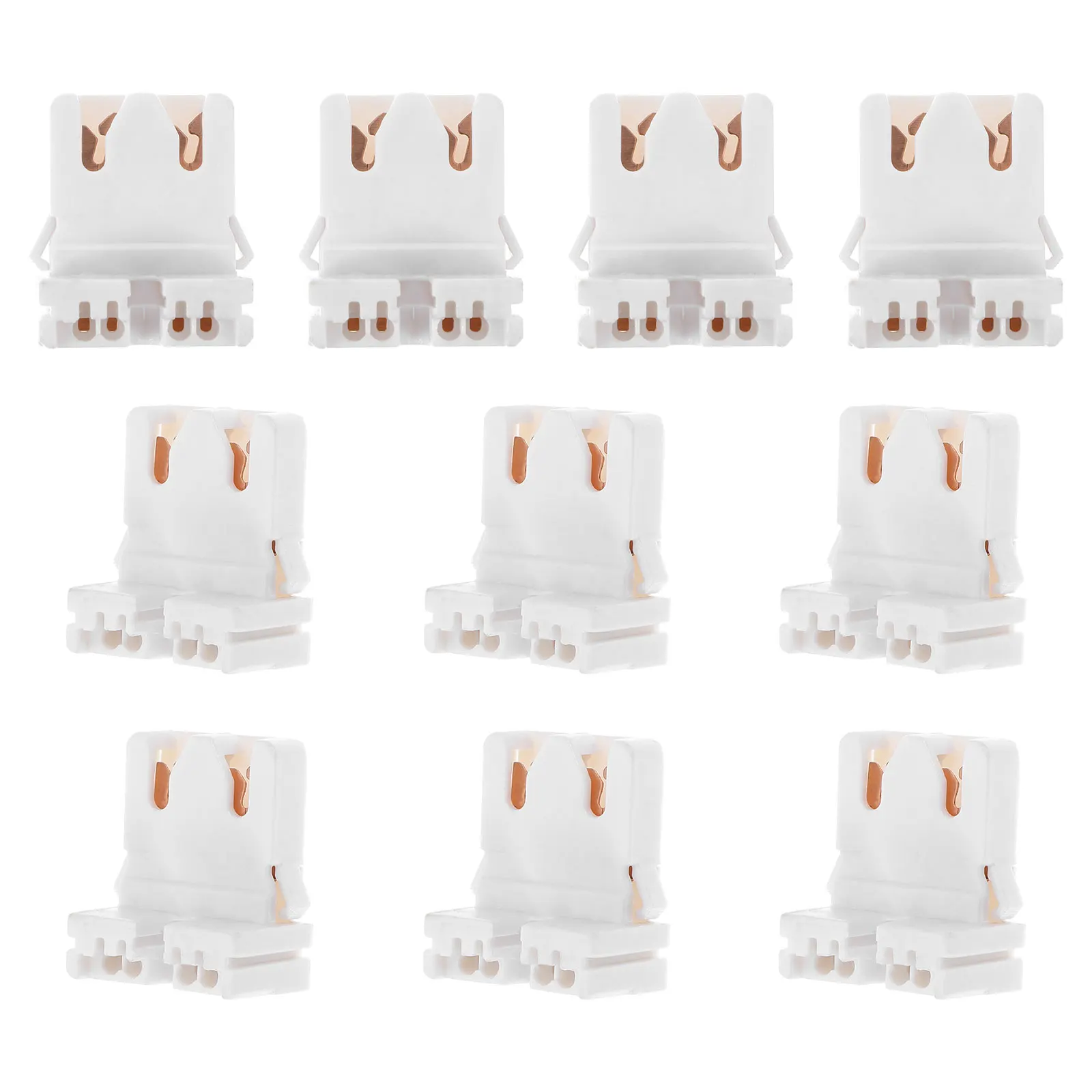 

10pcs Lamp Holder Bracket Support for Fluorescent Tube Light Socket Base Stable Installation Commercial Lighting Solution