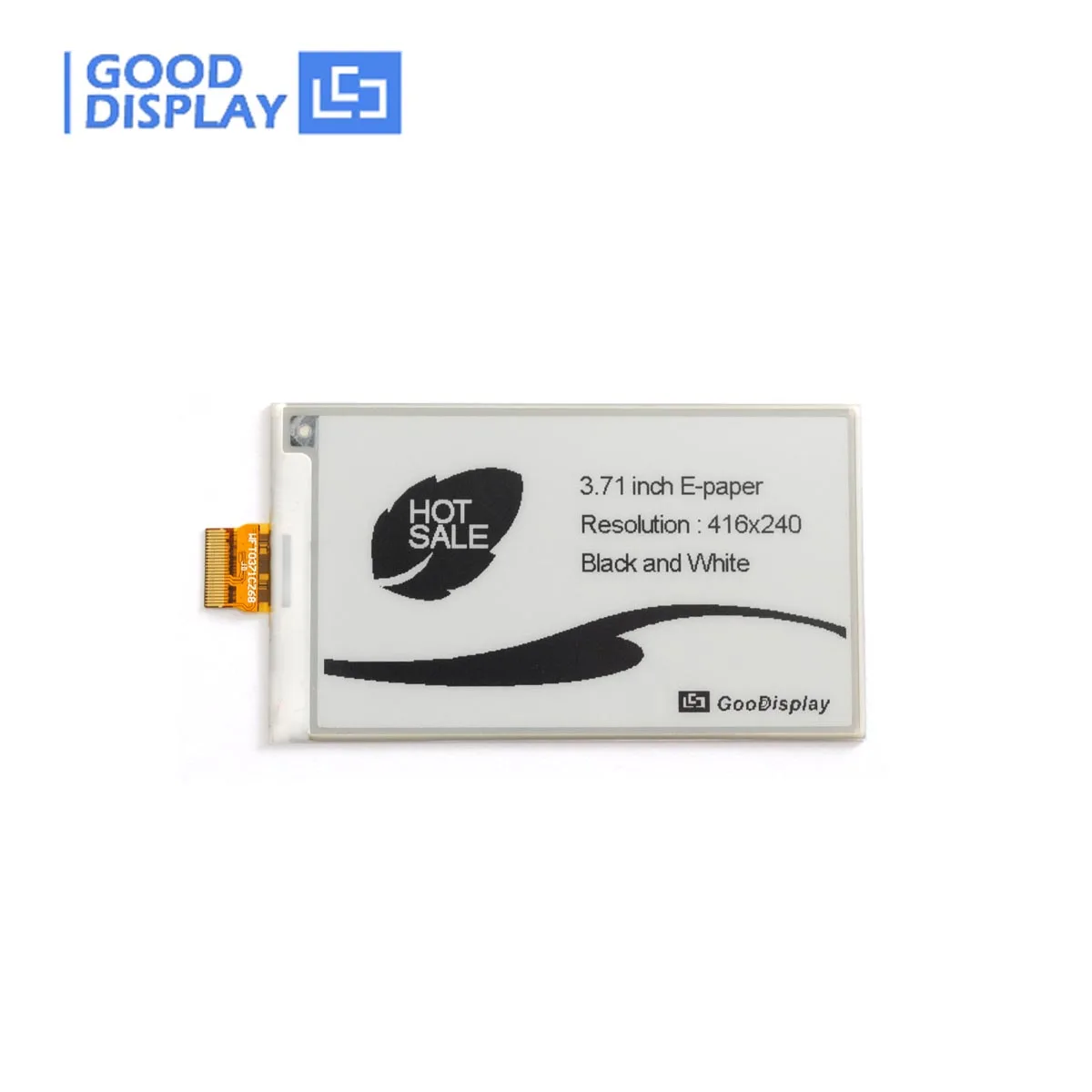 3.71 Inch E-Paper Display Black And White 4 Grayscale E-Ink Screen Module, GDEW0371W7