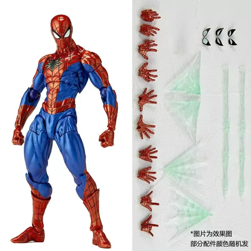 

В наличии: Фигурка Revoltech Amazing Yamaguchi Spider-Man 2.0 Питер Паркер, модель из ПВХ, игрушка Человек-паук, подарок на Рождество/праздники