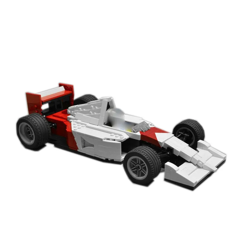 MOC-34597 スーパーフォーミュラ 1 レーシングカー MP4/6 ビルディングブロックモデル 544 パーツ MOC クリエイティブボーイ誕生日ビルディングブロックおもちゃギフト