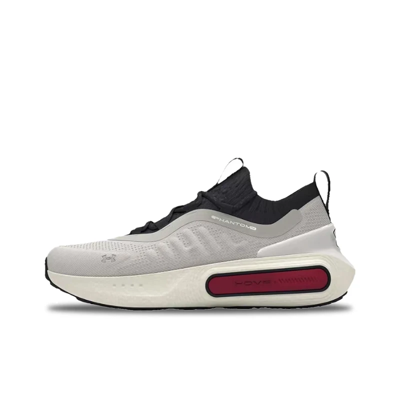 Under Armour Phantom 4 Men's White Low-Top Casual Runners – Retro High-Quality Soft Non-Slip Durable Versatile 3027593-301