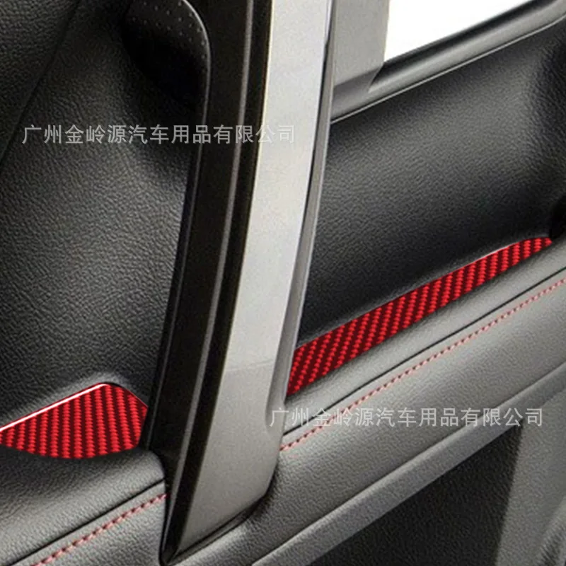 สำหรับ 10-20 Toyota Speedmaster 4 Runner คาร์บอนไฟเบอร์ประตูถังตกแต่งตกแต่งภายในอุปกรณ์เสริม