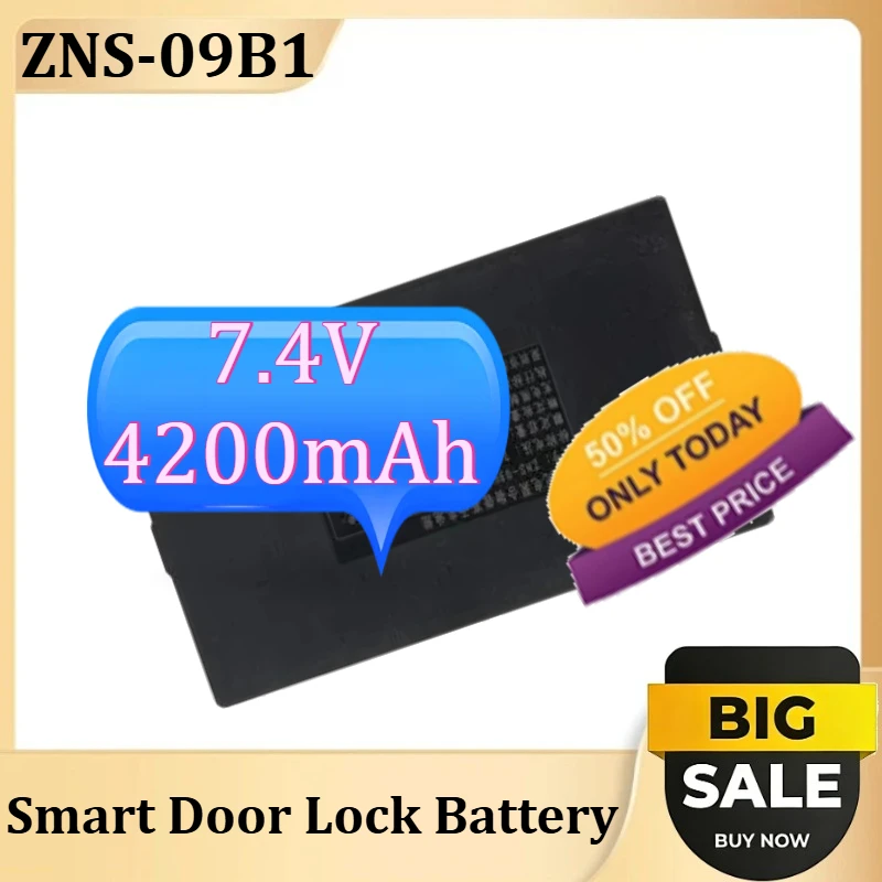 

ZNS-09B1 Rechargeable Battery Lithium Smart Door Lock Battery 7.4V 4200mAh