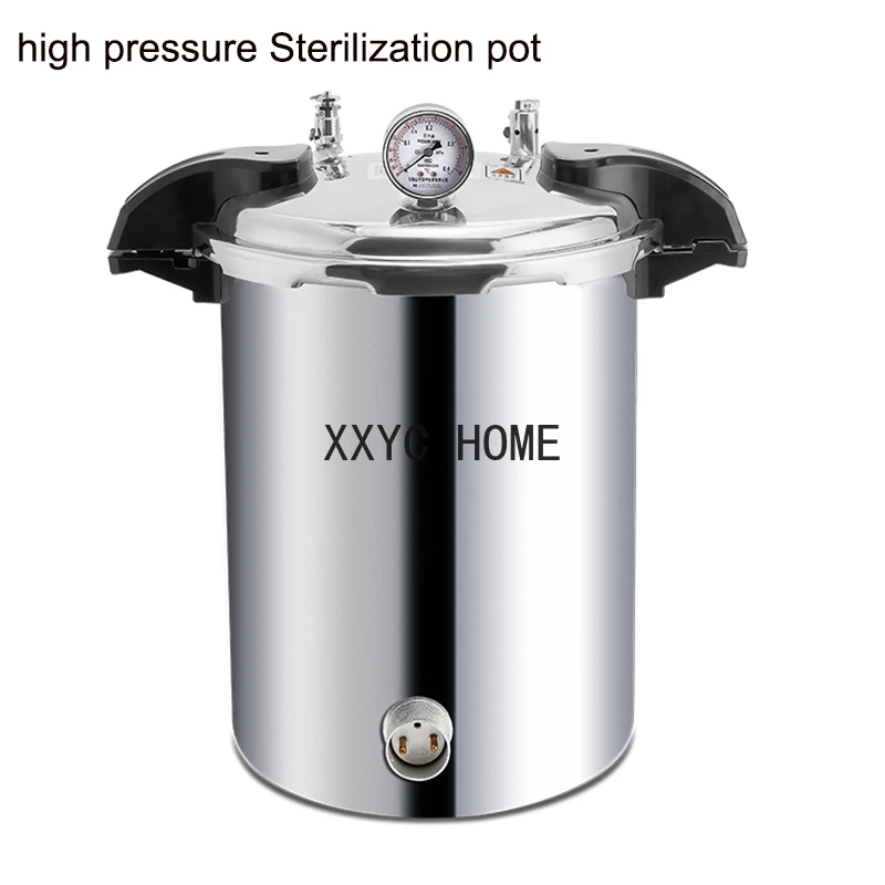 

18L/24L vertical Portable Stainless Steel Pot Sterilizer Autoclave Fully Automatic High Temperature Pressure Steam Pot