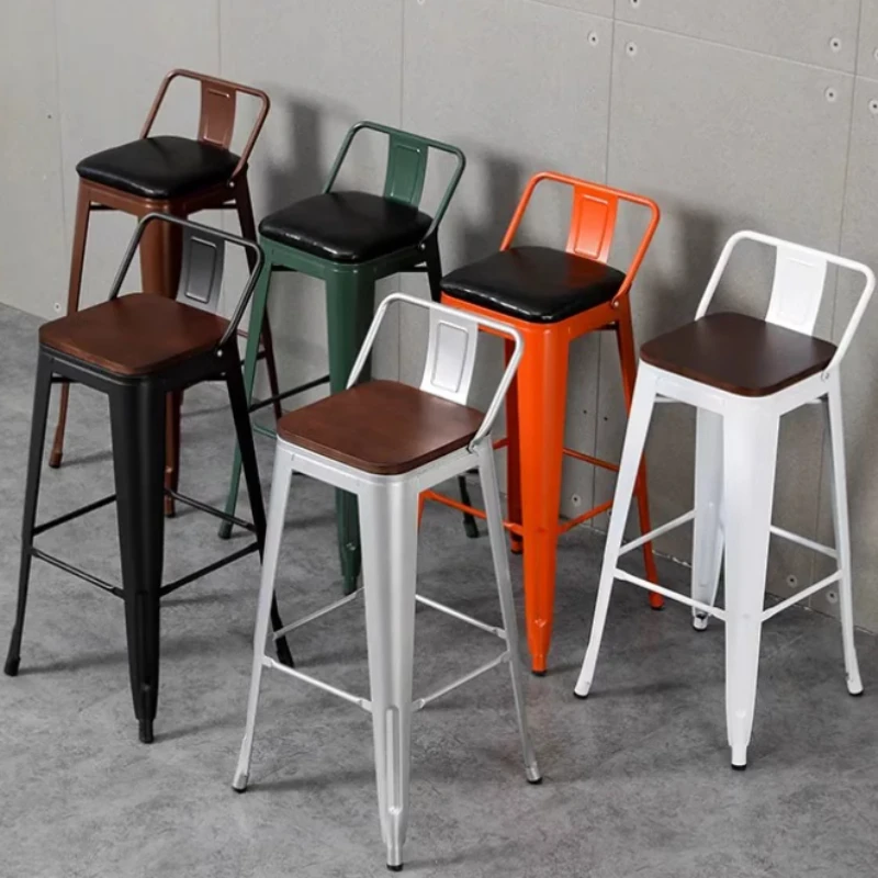 

Heavy Duty Back Bar Stools Commercial Industrial Modern Design Bar Stools Counter Restaurant Taburetes Para Barra Furniture