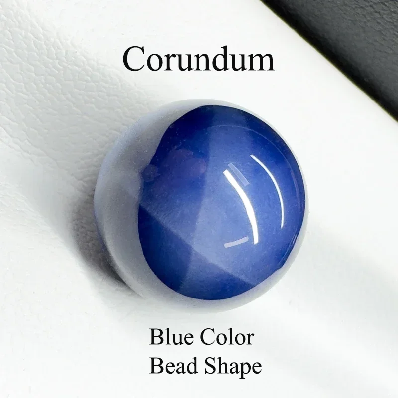 

Corundum Starlight Stone Round Ball Shape Smooth Cutting Cabochon Cut Gemstones Bead for Diy Jewelry Making Material