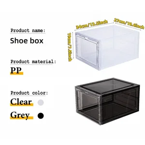 Schuh -Aufbewahrungsbox, Organizerschublikum Kunststoff, klare Tür für Jordan 4 Schuh und Displayfigur 10 Hauptverkaufsschuh Nike Jordan False - №5