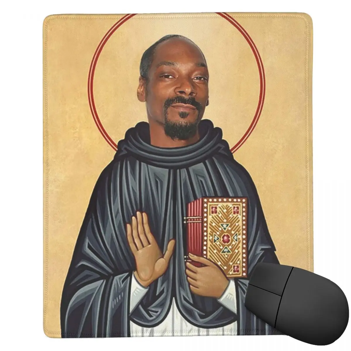 Snoop Dogg Goes Jesus 7x9 in 22x18 cm Mouse Pad Computer Keyboard Mouse MatGaming PC LaptopDesk MatOffice Accessories Table Mats