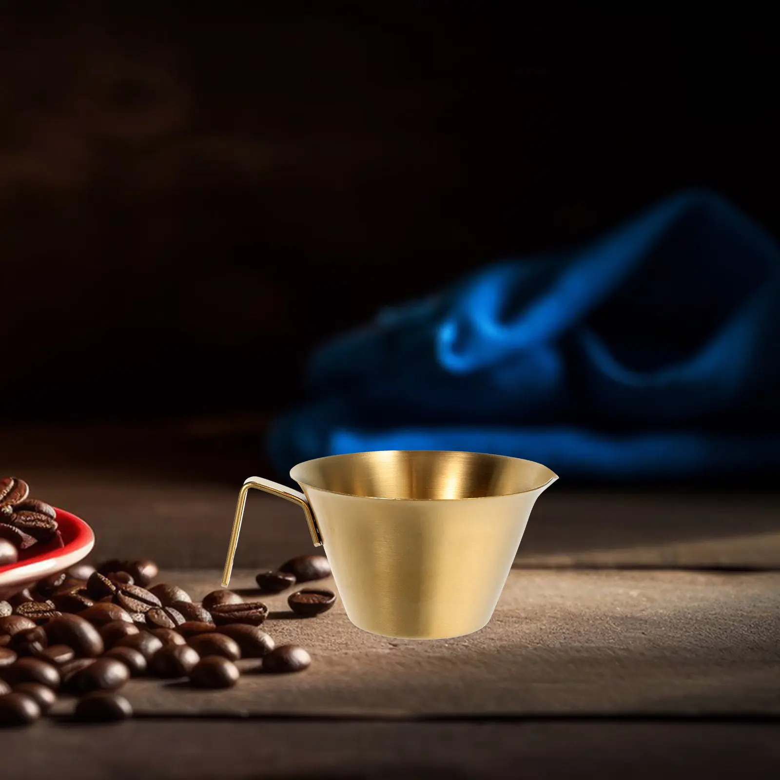 Espresso Extraction Cup Stainless Steel Measuring Cup with Clear Ounce Scale Ideal for Milk Frothing and Consistent