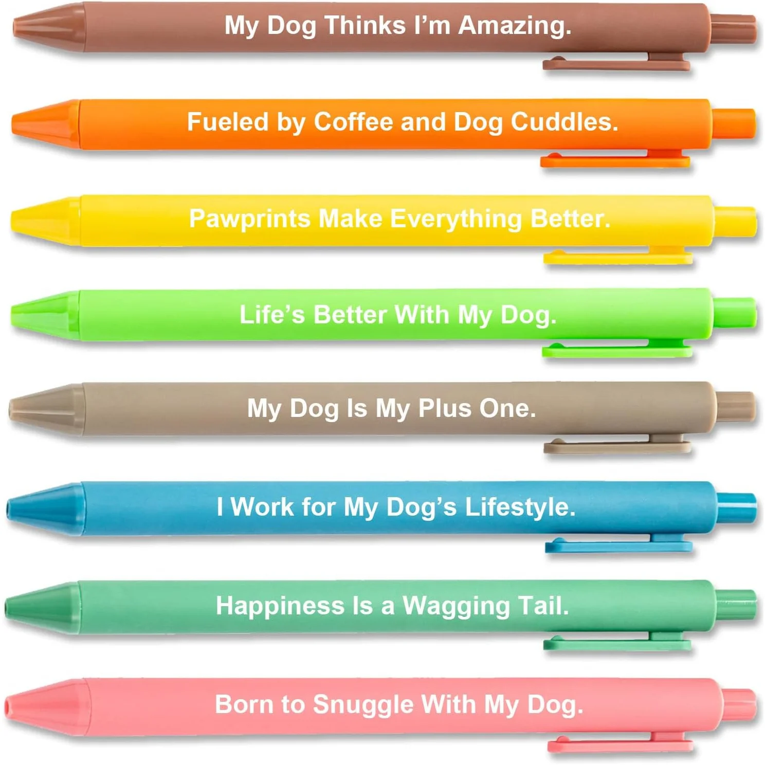

Набор из 8/16 предметов для любителей собак: ручка с цитатами для владельцев собак, канцелярские принадлежности для мужчин и женщин, праздничный подарок для друга-любителя собак
