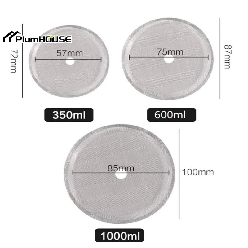

Stainless Steel French Press Filter Screens Reusable Fine Mesh For Home Coffee Brewing