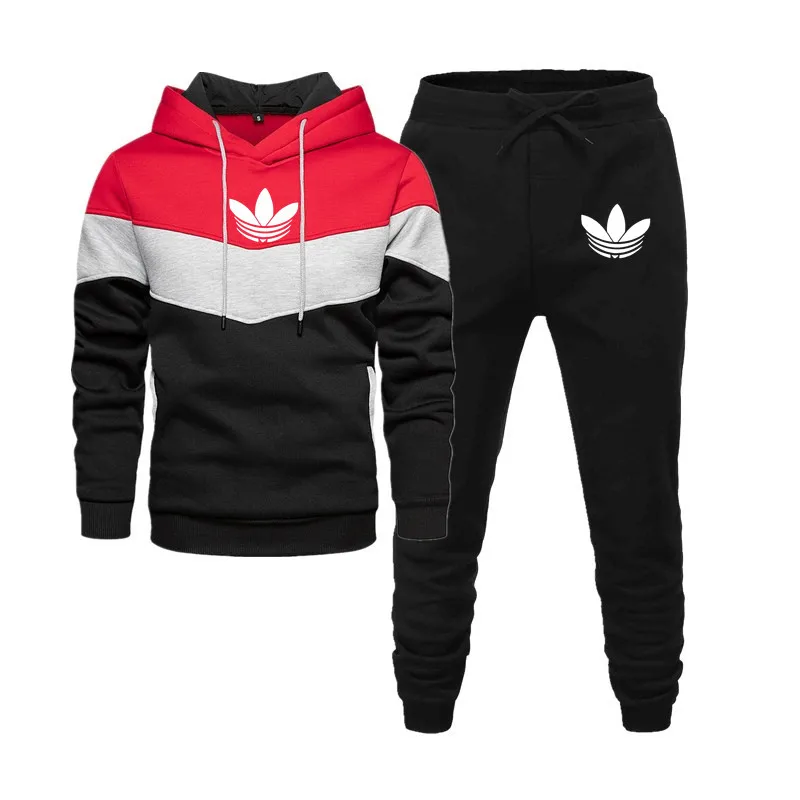 Setelan Hoodie Musim Gugur dan Musim Dingin 2025, Hoodie Fashion Pria, Celana Setelan Santai, Setelan Olahraga, Sweatshirt