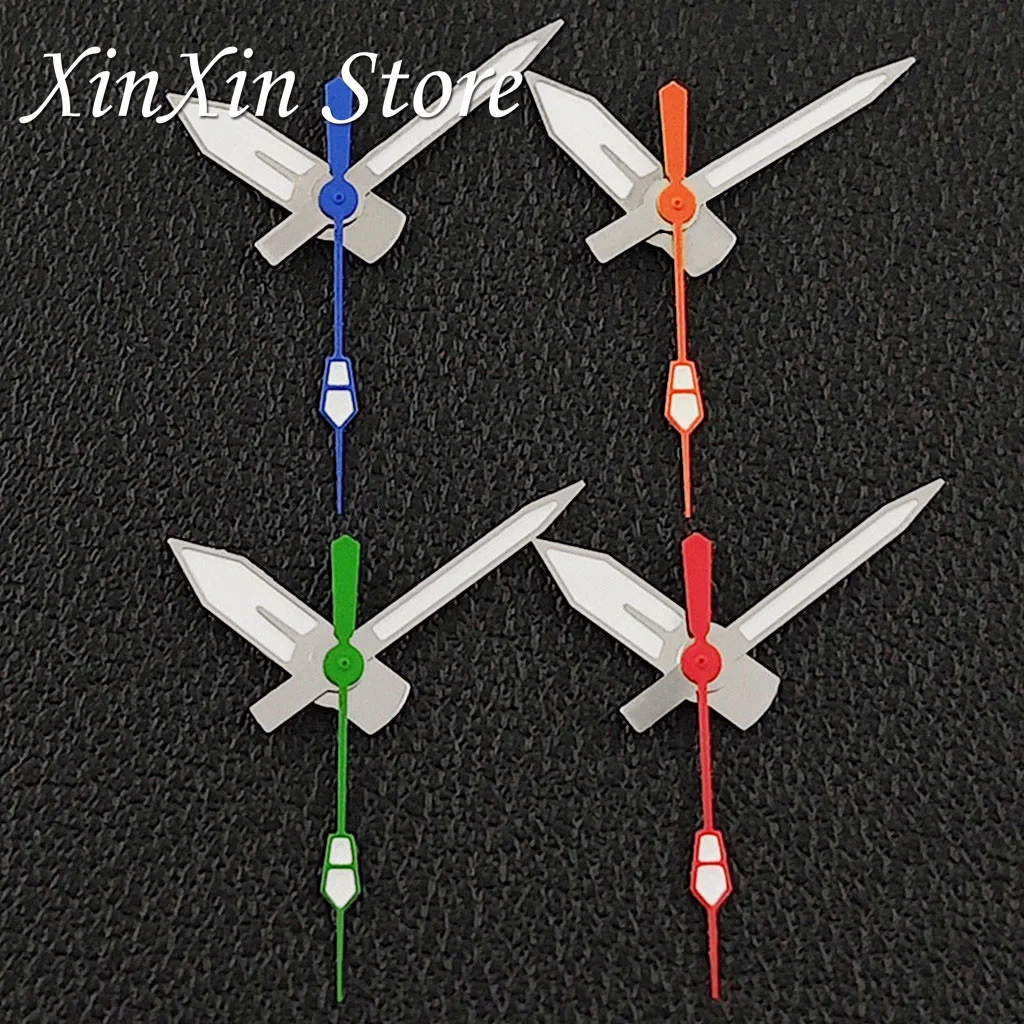 Silver Dive Prospex Series NH35 SKX Hands C3 Luminous Watches Pointers Replacement Parts For NH34 NH35 NH36 NH38 4R 7S Movement